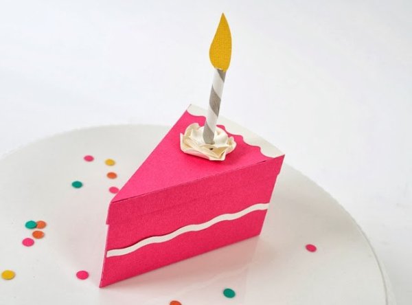 Торт из бумаги на день рождения
