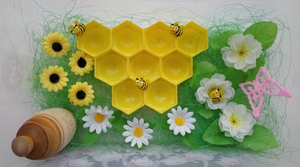 Пчелы в сотах поделка