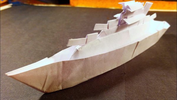 Поделка корабль из бумаги