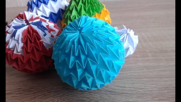 Шар из модулей оригами