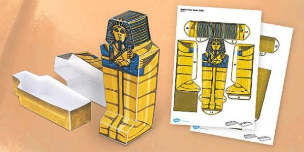 Саркофаг фараона развертка Мумия
