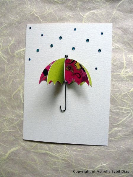 Зонтик из бумаги