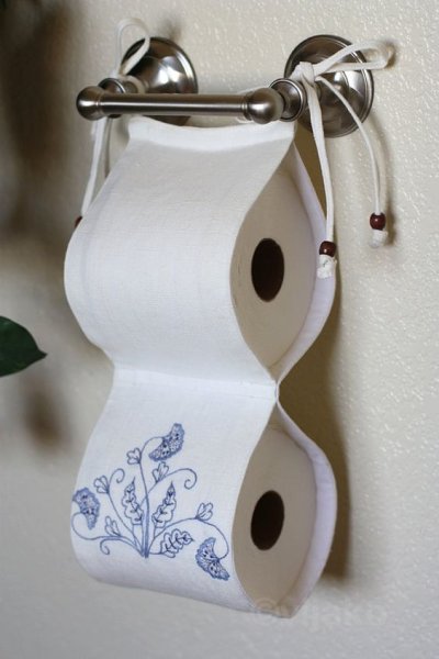 Тканевый держатель для туалетной бумаги
