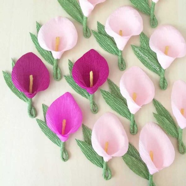 Цвети из кофириванный бумали