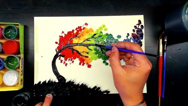 Рисование гуашевыми красками