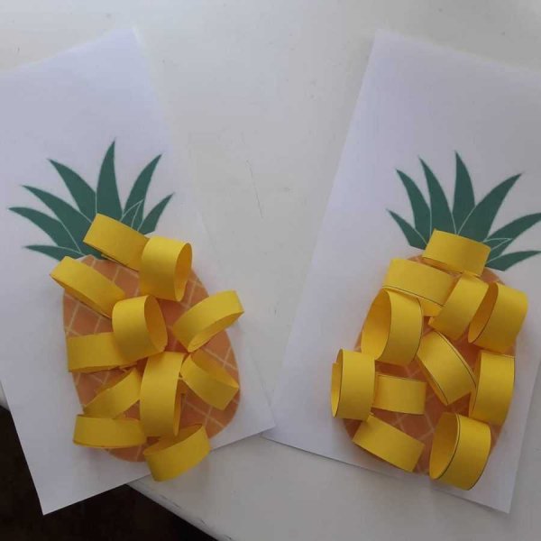 Поделка ананас из бумаги 2 класс