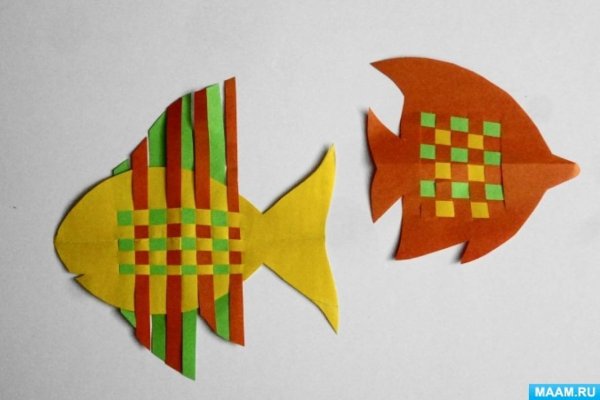 Аппликация рыбка из цветной бумаги в подготовительной группе
