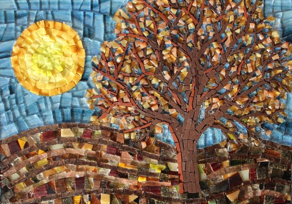 Мозайка Обрывная дерево