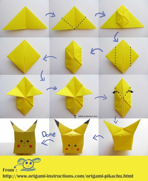 Лёгкие оригами из бумаги