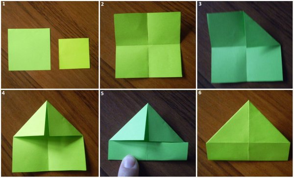 Оригами из квадрата бумаги