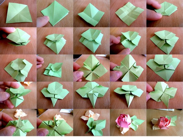Красивые цветы оригами
