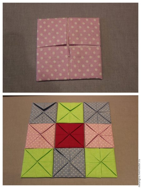 Оригами из квадратиков