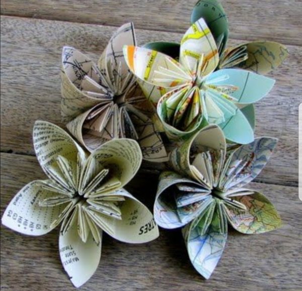 Цветы из оберточной бумаги для цветов