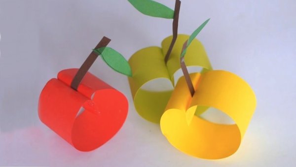 Конструирование из бумаги фрукты