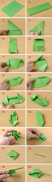 Танк оригами из бумаги а4 пошагово
