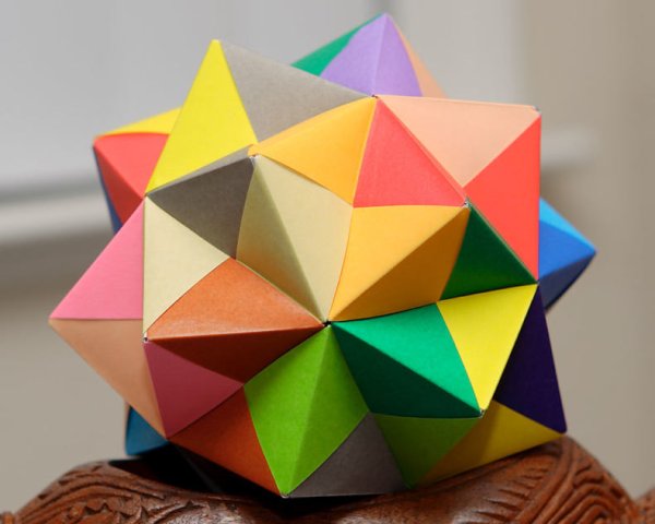 Поделки из треугольников из бумаги объемные
