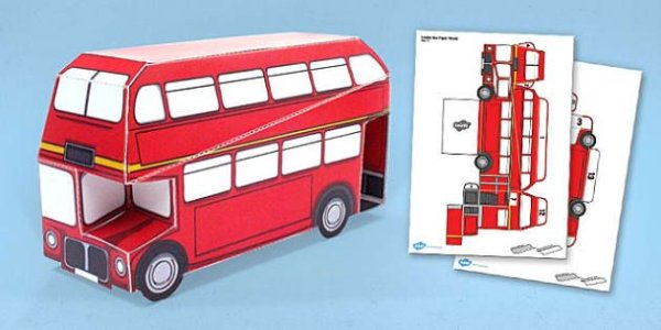 Паперкрафт Лондонский автобус