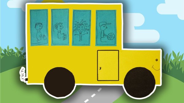 Автобус из бумаги для детей