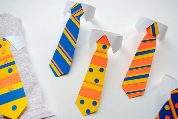 Поделки из цветной бумаги галстук