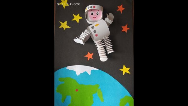 Аппликации на тему космос для детей