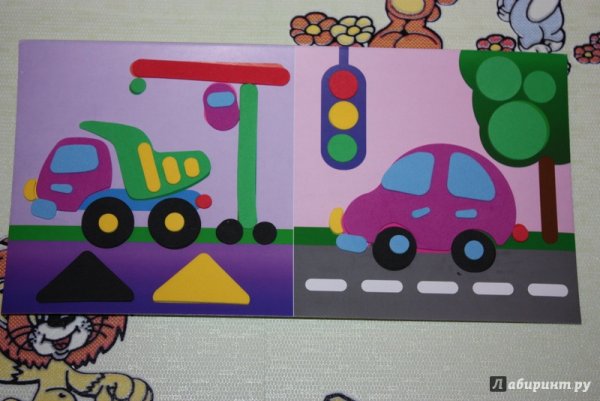 Машинка из цветной бумаги для детей