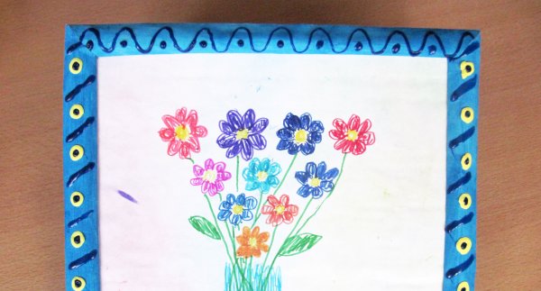 Рамка для рисунка своими руками в детский сад