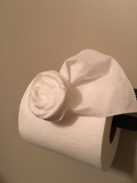 Розочка из бумажного полотенца