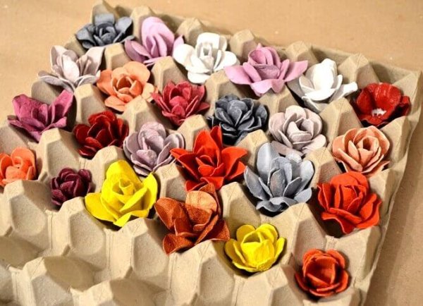 Поделки из упаковочной бумаги для цветов