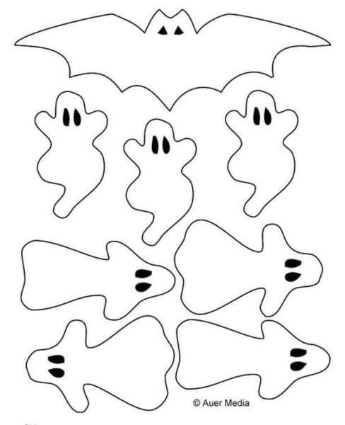 Поделки на Хэллоуин шаблоны