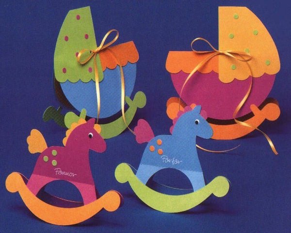 Игрушки из цветного картона