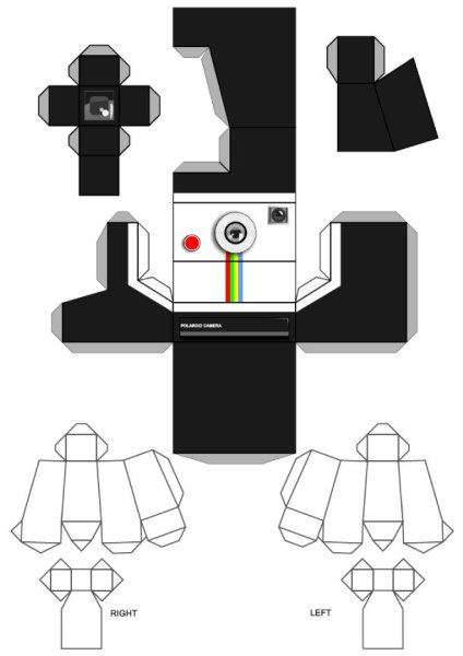 Бумажный макет фотоаппарата