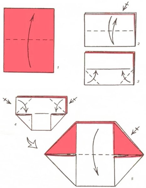 Оригами из бумаги для детей клюв