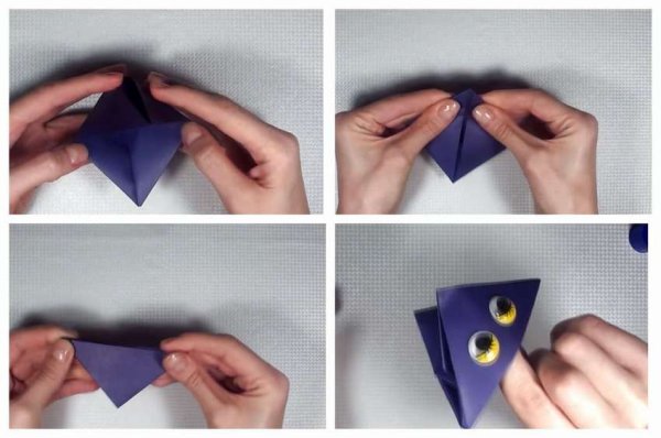 Оригами одевается на руку