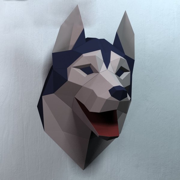 Wolf Mask Papercraft развёртка