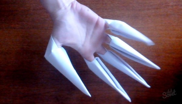 Оригами оружие когти