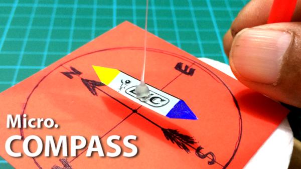 Модель компаса из бумаги