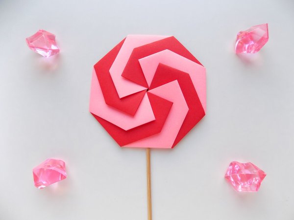 Оригами конфетка