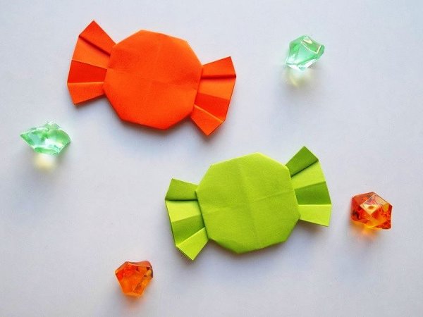 Оригами конфета