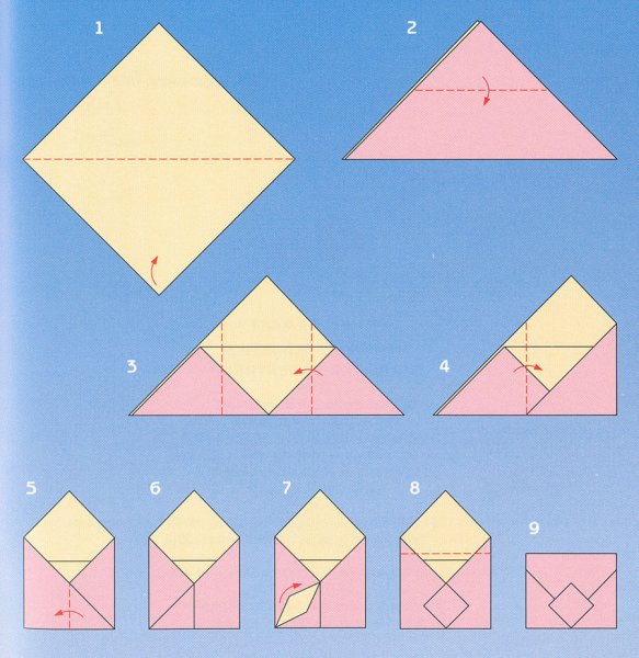 Как делать конверты из бумаги а4 поэтапно