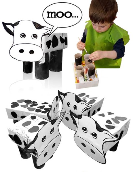 Корова поделка для детей