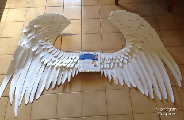 Крылья ангела из картона