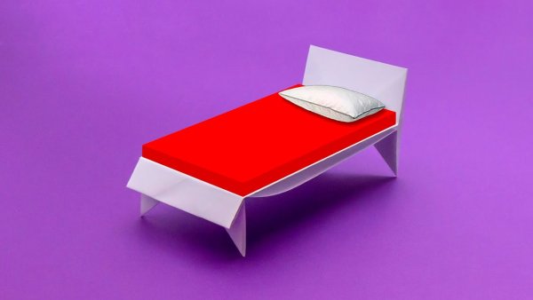3д кровать из бумаги