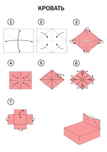 Оригами мебель из бумаги