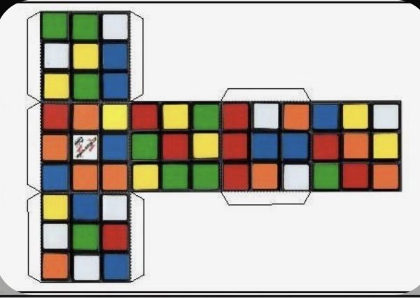 Кубик Рубика развертка