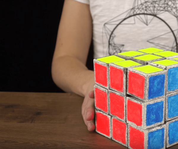 Оригами кубик Рубика