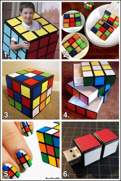 Кубик рубик из бумаги