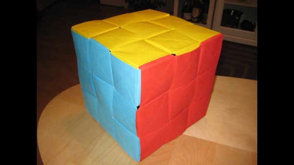 Кубик рубик из картона