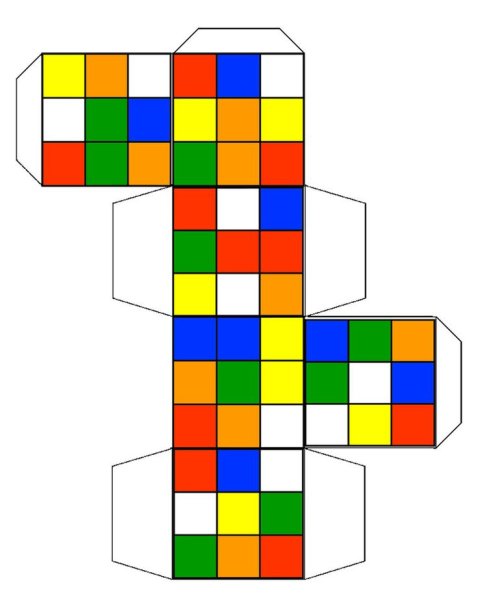 Разыёрткакубика Рубика 3х3