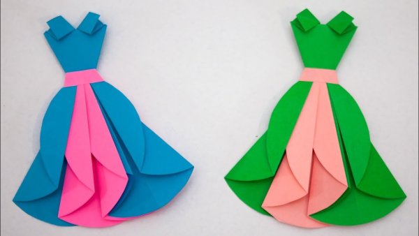 Платье оригами для детей
