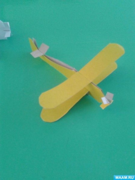 Самолет объемная аппликация для детей